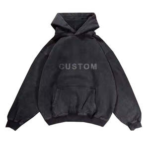 Fabricante OEM de Sudaderas Oversize Personalizadas, Sudadera de Algodón con Hombros Caídos y Corte Holgado, Estilo Urbano - Product Image 1