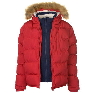 Men's <b>Fur</b> <b>Hood</b> Puffer <b>Jacket</b> Warm Quilted Winter Coat Thick Insulated Windproof Casual Outdoor <b>Jacket</b> Full Zip OEM Manufacturer - Product Image 1