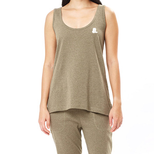 Women's Solid Casual Breathable Quick Dry Eco-Friendly <b>Flowy</b> Tank <b>Top</b> with Jersey Fabric ODM Supply - Product Image 1