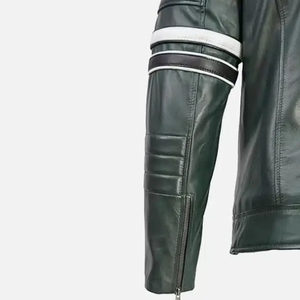 Chaqueta de Piloto Personalizable de Cuero PU, Color Puro, Otoño-Invierno 2025, con Cierre Largo y Solapa, Tallas Grandes - Product Image 3