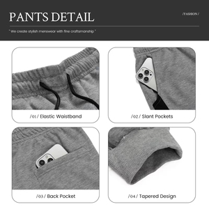 ชุดวอร์มผู้ชายแบบมีฮู้ดลายเรียบ ผ้าฝ้าย 100% น้ำหนักเบา สั่งทำโลโก้ได้ ราคาขายดีที่สุด - Product Image 3