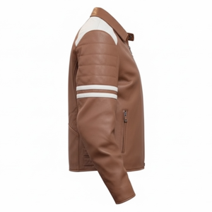 Chaqueta de Invierno para Hombre TAN COPTER - 100% Piel de Oveja - Logotipo Bordado en la Parte Delantera - Transpirable y Ecológica - Estilo Retro Vintage Casual - Product Image 3