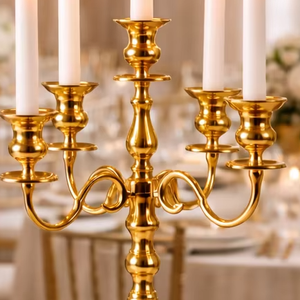 centerpieces Bulk gold candle holders Wholesale wedding centerpieces Bulk gold candle holders Event décor supplier Wedding - Product Image 6