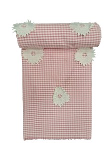 Tela de Algodón Peinado de Primera Calidad, Diseño a Cuadros Rosa y Blanco, Apliques Florales en 3D, Vestidos para Niñas y Mujeres, Prendas Ligeras y Transpirables - Product Image 2
