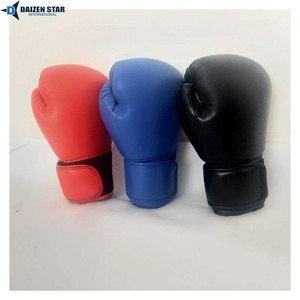 ถุงมือชกมวย PU สำหรับคิกบ็อกซิ่ง MMA ระบายอากาศได้ดี ซับเหงื่อ ป้องกันรังสียูวี ปรับขนาดได้ด้วยแถบตีนตุ๊กแก - Product Image 5
