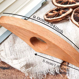 Soporte de Anillo para el Dedo para Leer Libros, Sujetador de Dedos de Madera - Product Image 1