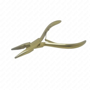 Pinzas de Alta Calidad para Extensiones de Cabello con Cuentas de Plasma Doradas, Herramienta de Aplicación de Cuentas de Acero Inoxidable, Logotipo Personalizado, Uso en Salón - Product Image 6