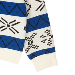 Men's Winter <b>Pullover</b> <b>Sweater</b> Thickened Fleece Warm Round Neck Long Sleeve Anti-Wrinkle Front Logo-Woven Winter Apparel - Product Image 6