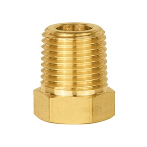 Raccord hexagonal en laiton, filetage NPT mâle 1/4 po, pour plomberie, alimentation en eau, basse pression, usiné et poli - Product Image 6