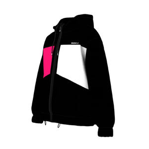 Chaquetas Cortavientos Personalizadas con Cierre para Hombre y Mujer, Diseño Sólido, Tela de Lana, Estilo Urbano Informal, Invierno, Teñido Liso, 100% Lana - Product Image 2