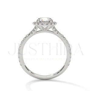Bague solitaire à sertissage à griffes et diamant rond, modèle 2026, la plus vendue, pour usage quotidien, bureau et mariage, cadeau élégant pour elle - Product Image 5