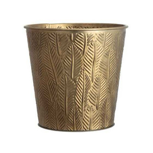 Jardinière en métal embossé d'inspiration vintage, pot de fleurs décoratif pour jardin et balcon - Product Image 4