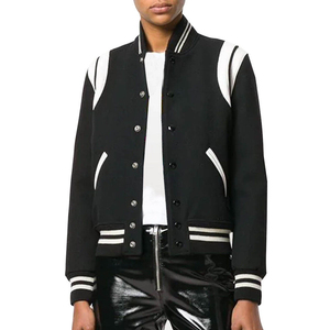 Comfortable & Durable Material Made Varsity Jackets For Women's Newest Style Custom Logo Ladies Varsity Jacket - Product Image 1