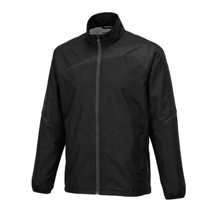 Chaqueta cortavientos elegante y cálida con cremallera de tamaño personalizable, chaquetas delgadas a prueba de viento para hombre. - Product Image 1