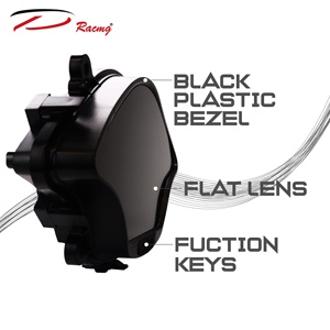 Nouveau compteur de vitesse numérique multifonctionnel électrique D Racing, tableau de bord blanc et noir, KMH MPH pour moto/motocyclette - Product Image 3