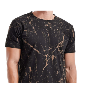 Camisetas Deportivas de Manga Corta para Hombre, Cuello Redondo, Transpirables, de Poliéster/Algodón, Corte Regular, para Verano, con Logotipo Personalizado - Product Image 5