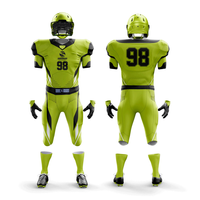 Service OEM ODM, uniforme d'entraînement de football américain pour hommes sur mesure de haute qualité, 100% polyester, séchage rapide, respirant, le meilleur