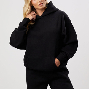 OEM Factory Women No <b>Strings</b> Heavy Winter Long Fleece Hoodie & Sweatshirt Custom Printed <b>Hoodies</b> with Front Logo Hooded Collar - Product Image 1