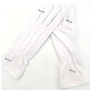 Guantes formales blancos para hombre, guantes de esmoquin de algodón para desfiles, uniformes y ceremonias - Product Image 1