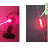 Ismartlaser Nouveau module de diode laser semi-conducteur à point rouge haute puissance 1,5 W 638 nm 1000 mW, mise au point réglable, DC12V, aluminium anodisé