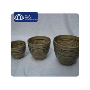 [BEST SELLER] Handmade Eco-Friendly Durable <b>Rolled</b> Bamboo Bowl for Fruit Bread Pastry and Snack Presentation Vietnam - Product Image 1