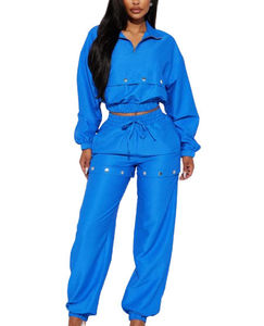 Survêtements de jogging en nylon de haute qualité avec logo personnalisé, fermeture éclair, haute couture, pour hommes, en polyester, coupe-vent, streetwear. - Product Image 3