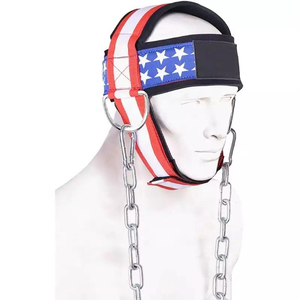 Adjustable Head <b>Harness</b> Neck Trainer with Chain for Weightlifting Power Training Adult Nylon Fitness Equipment Accessory - Product Image 1