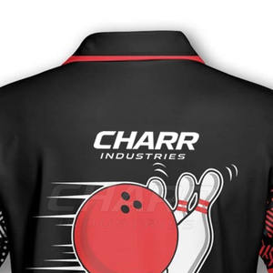 Maillot de bowling personnalisé pour équipe, respirant, grande taille, léger, séchage rapide, matériau antibactérien pour les matchs en intérieur et en extérieur - Product Image 5