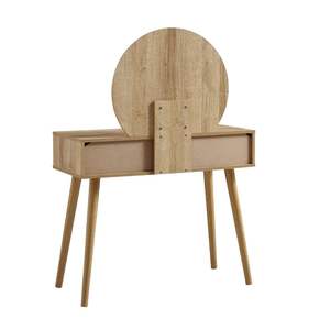 Mesa de tocador de ratán natural blanco con silla, venta al por mayor, precios económicos, directo de fábrica en Vietnam, OEM, ODM, personalizable - Product Image 3