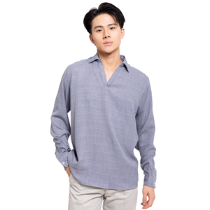 เสื้อคอมเพรสชั่นผู้ชายแบบสบายๆ ผลิตในเวียดนาม รับผลิตตามแบบ ODM ผ้าโพลีเอสเตอร์/คอตตอน พิมพ์ลาย แห้งเร็ว แขนยาว - Product Image 3