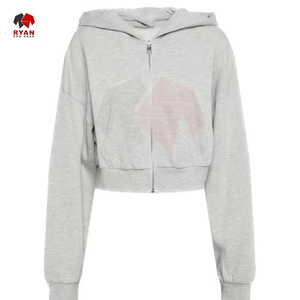 เสื้อฮู้ดดี้สำหรับผู้หญิง สีตามสั่ง ไซส์ใหญ่ ระบายอากาศได้ดี มีบริการ OEM และ ODM - Product Image 5
