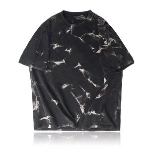 T-shirt oversize tie-dye pour homme, style streetwear, manches courtes, col rond, imprimé décontracté - Product Image 3