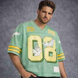 Camiseta de Fútbol Personalizada con Malla, Unisex, Manga Corta, Impresa, Transpirable, con Nombre y Número Personalizados, Venta al Por Mayor OEM - Product Image 6