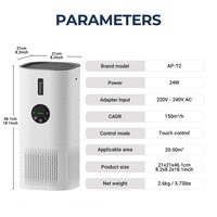 Purificateur d'air et humidificateur 2 en 1, filtre HEPA, humidificateur sans brume pour la maison, la chambre à coucher, le bureau, faible bruit