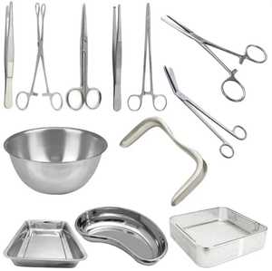 Ensemble d'instruments chirurgicaux en acier inoxydable pour la chirurgie générale, opération manuelle, certifié CE, équipement de classe I de qualité médicale - Product Image 2