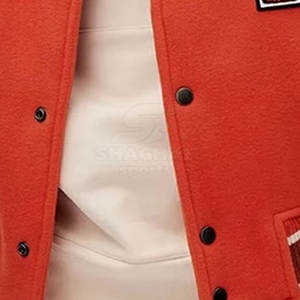 Veste de sport personnalisée de qualité supérieure avec logo, vêtements de mode, manches longues, veste d'hiver de style Letterman - Product Image 6