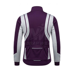 Chaqueta Deportiva de Ciclismo con Tela Ligera, Cierre Completo con Cremallera, Protección Contra el Viento, Secciones Transpirables y Detalles Reflectantes - Product Image 3