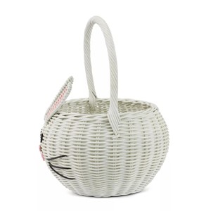 Wholesale essential for easter decoration luxury rabbit-shaped rattan basket handweave baskets - Product Image 5