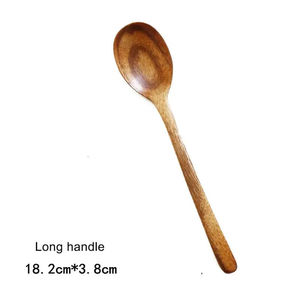 Modern Rose <b>Gold</b> Plated Wood Serving <b>Spoon</b> with Mirror Polish Long Handle 10ml Capacity - Product Image 6