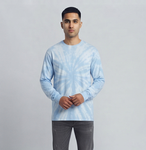 T-shirt Premium pour Homme Col Rond Effet Délavé Coupe Ample Vintage Délavé à l'Acide Décontracté Style Urbain Oversize Été - Product Image 1