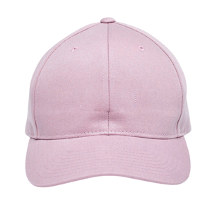 Gorra de sarga de algodón lisa de alta calidad al por mayor, suave, sin estructura, con hebilla de plástico, de 6 paneles, perfil medio, precurvada - Product Image 2