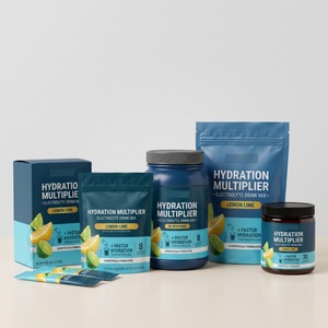 OEM ODM Marca Privada Personalizada, Mezcla de Bebida Electrolítica, 8 Vitaminas, 16 Sobres, Sabor Limón y Lima, Suplemento Deportivo - Product Image 2