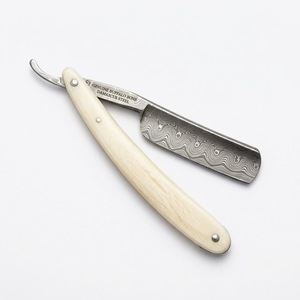 Professional <b>Straight</b> <b>Razor</b> With Damascus <b>Blade</b> And Bone Handle Single <b>Blade</b> For Barber Shop Face Shaving Men <b>Straight</b> <b>Razor</b> - Product Image 6