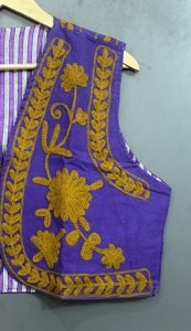 Top Moldeador de Algodón Transpirable con Bordado de Cadena Morado Vintage, Ecológico, Tallas Grandes, Reductor de Cintura para Verano, Talla Mediana - Product Image 5