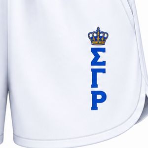 Shorts Deportivos Blancos para Mujer Sigma Gamma Rho, Shorts para Correr, Ropa Deportiva Personalizada de la Hermandad Griega, Ropa Deportiva Informal - Product Image 6