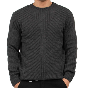 Patchwork Trim Anti-Pilling Unisex Custom Logo Wool Winter <b>Men's</b> <b>Vest</b> <b>Knitted</b> Sweater - Product Image 6