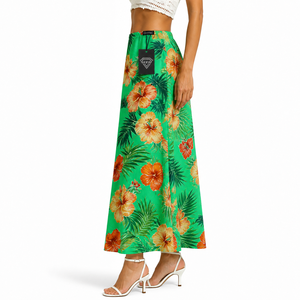 Robe Hawaïenne Aloha Imprimée pour Femme – Taille Naturelle, Fluide, Style Tropical, Idéale pour la Plage et les Vacances, 100% Coton - Product Image 3