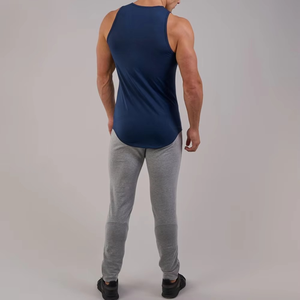 Camiseta sin mangas para hombre, de moda, para gimnasio, casual, para correr, ajustada, venta al por mayor, OEM, personalizada, estilo musculoso, gran oferta - Product Image 2