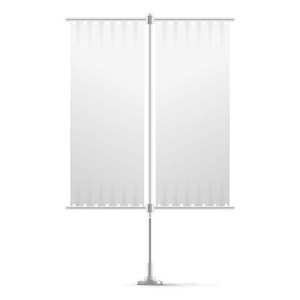 Bandera Publicitaria Portátil de Polipropileno Tejido Transpirable con Impresión Personalizada, Correa Ajustable y Montaje Instantáneo - Product Image 3