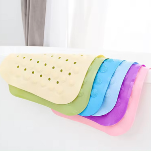 แผ่นรองอาบน้ำ PVC คุณภาพสูง กันลื่น สีสันสดใส ขายดี พร้อมจุกดูดสุญญากาศและระบบคลิ๊กล็อค ติดตั้งง่าย ใช้ได้กับพื้นไวนิล - Product Image 5